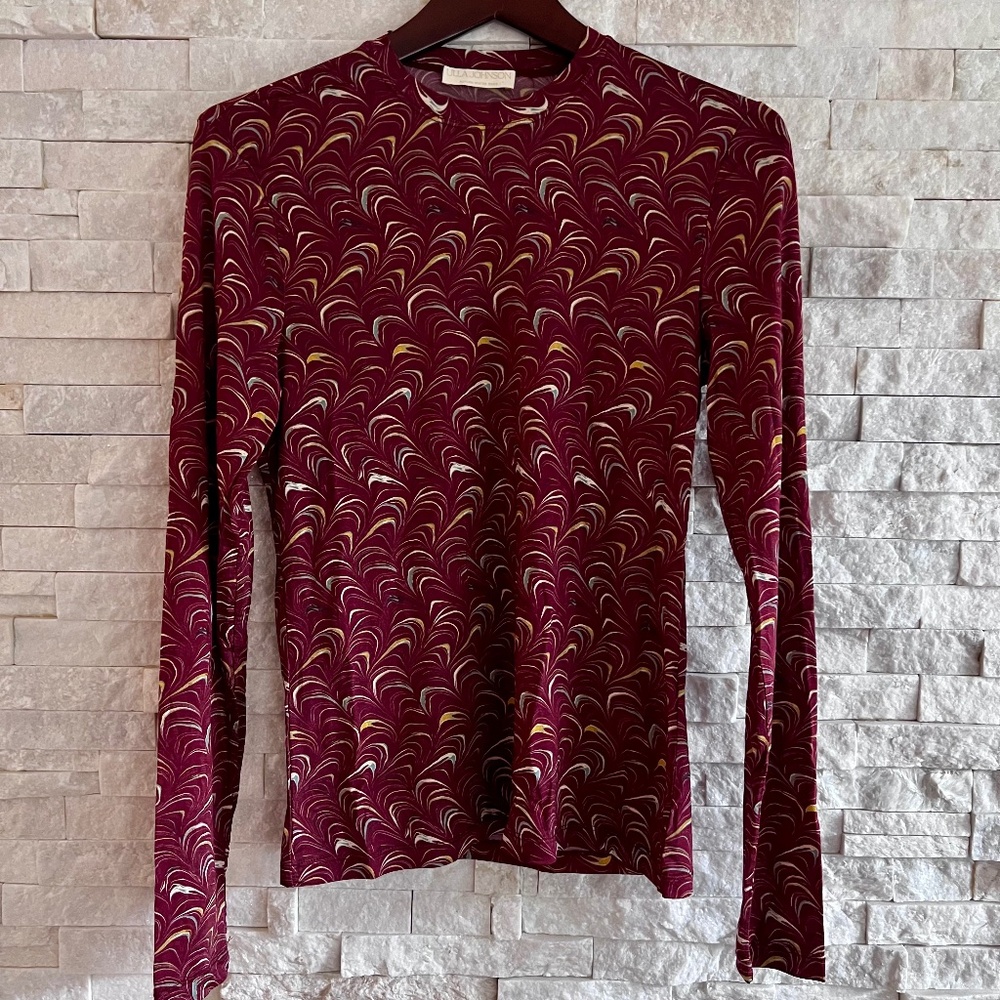 Ulla Johnson Long Sleeve Print Top - excellent condition